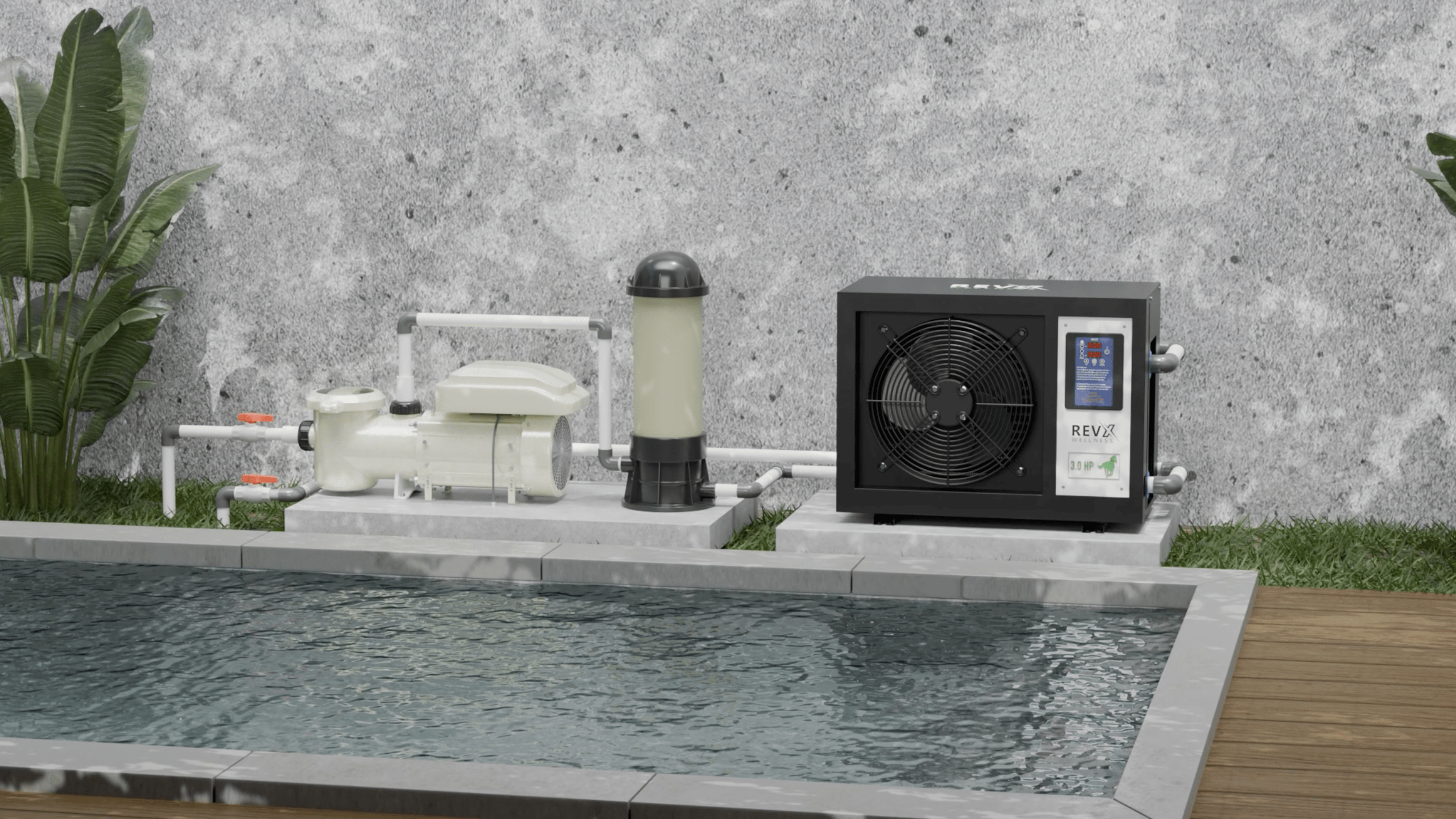 RevX 3.0HP Pool Series High-Capacity Chiller