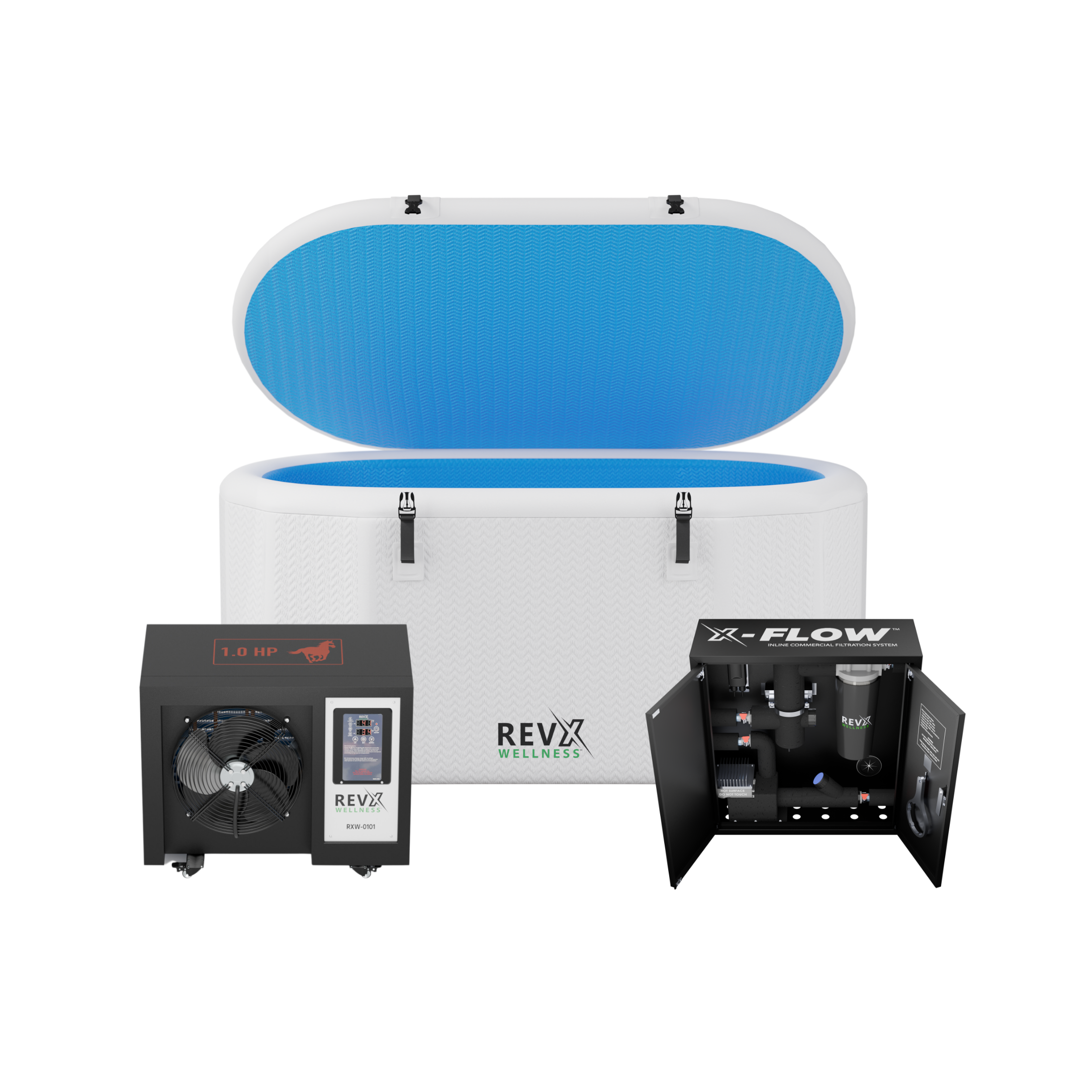 Cold Plunge Tub With Chiller and Filter – RevX Wellness