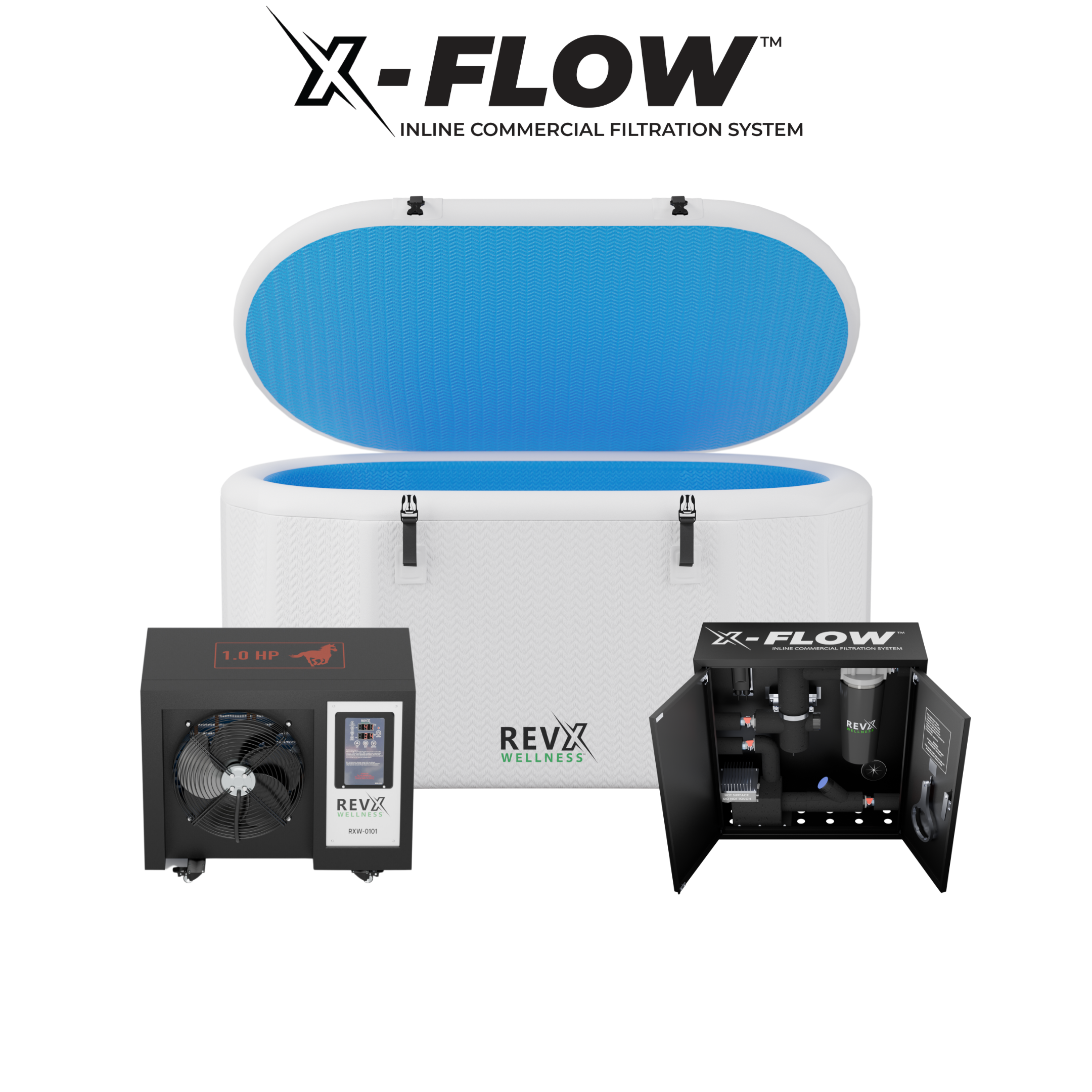 Cold Plunge Tub With Chiller and Filter – RevX Wellness