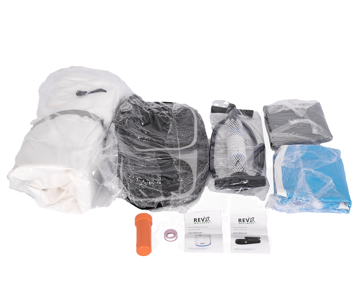 RevX Inflatable Barrel with Inflatable Steps