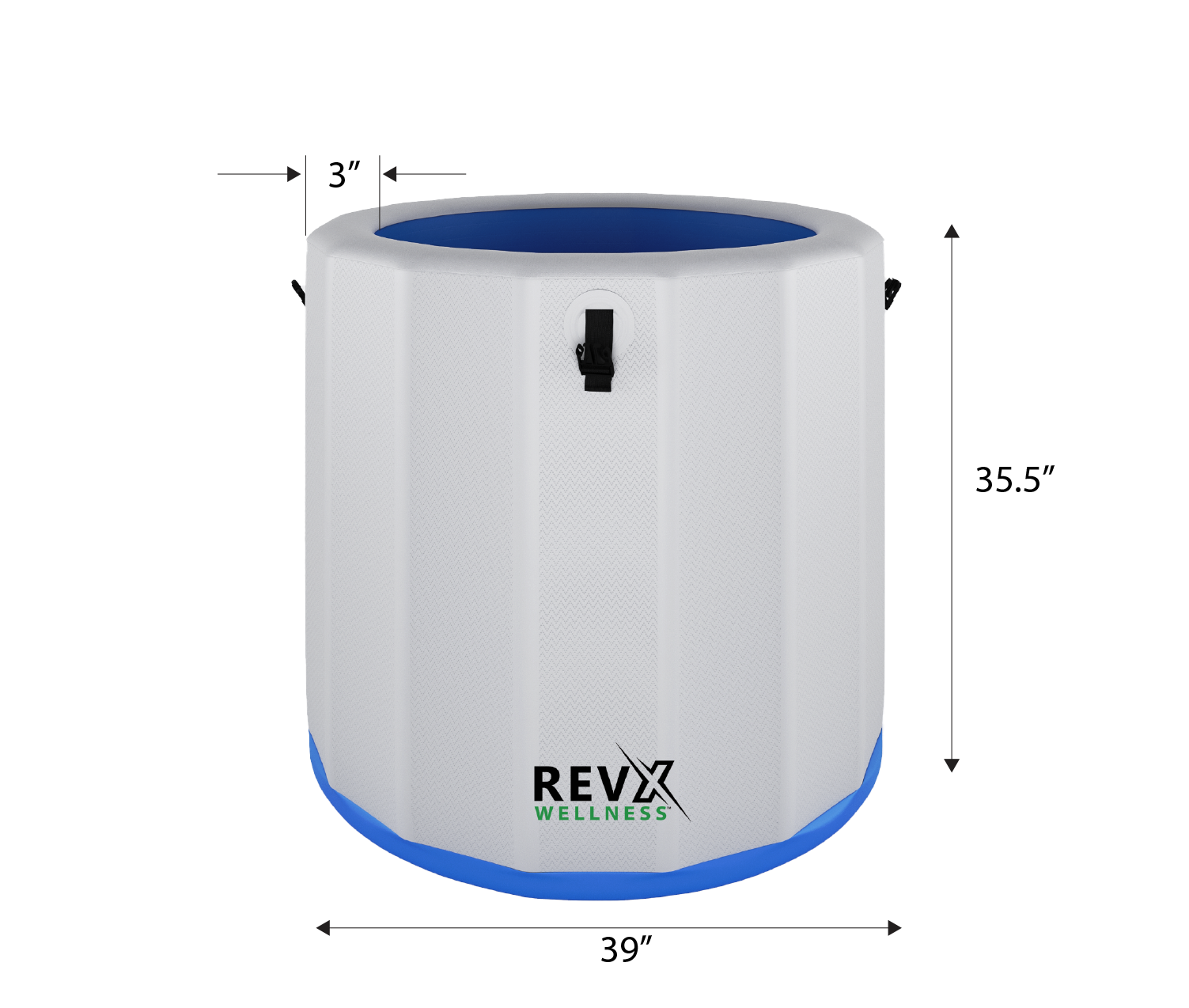 RevX Inflatable Barrel with Inflatable Steps