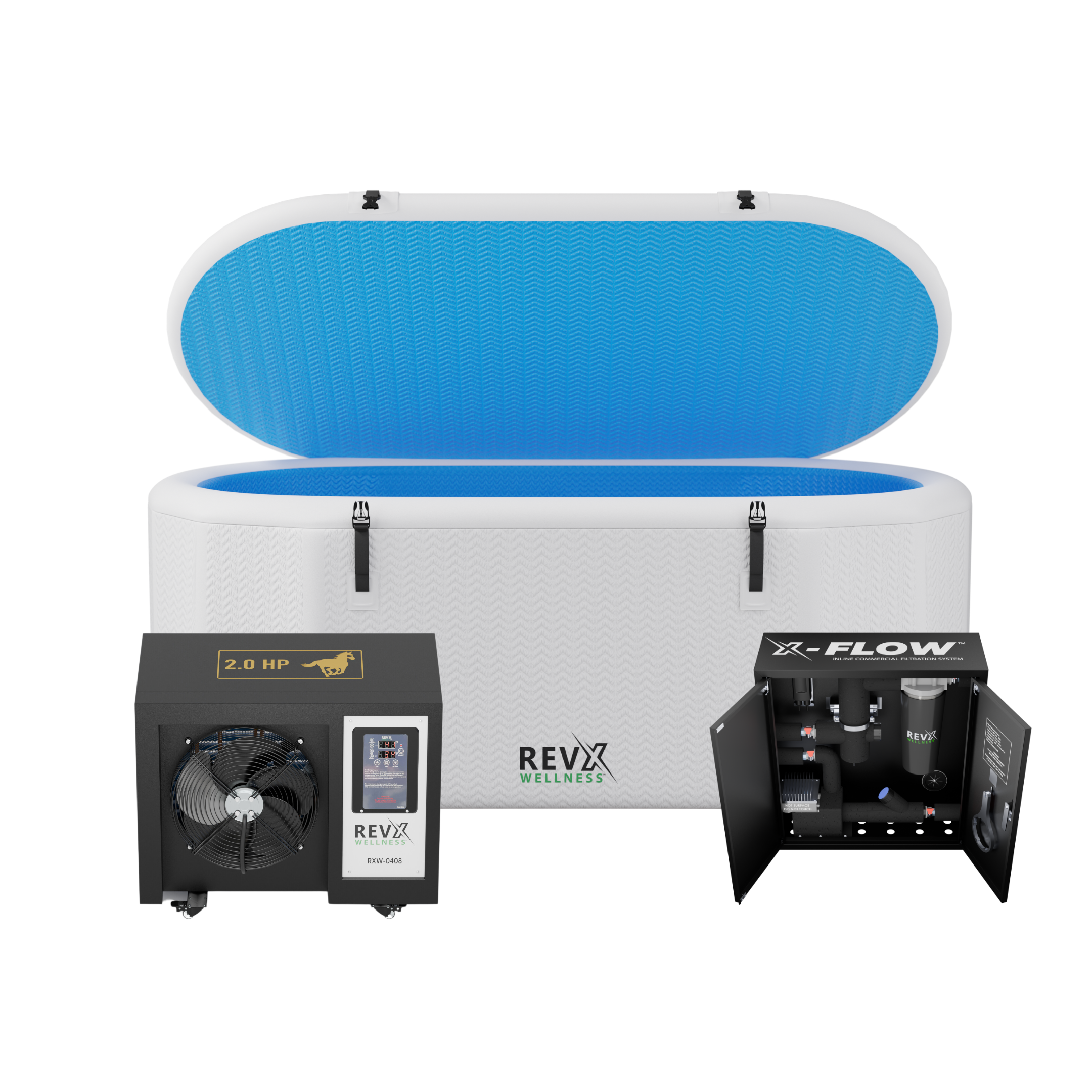 RevX Tub Deluxe Cold Plunge Bundle