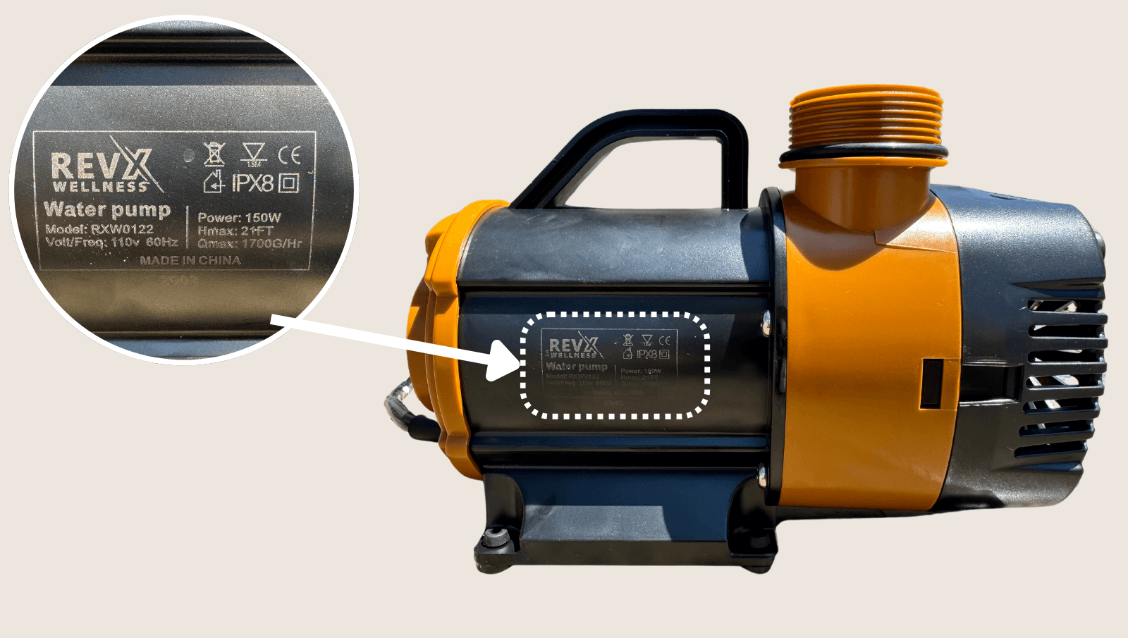 RevX Cold Plunge Water Pump